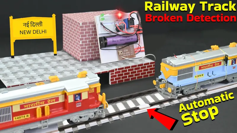 Railway Track Broken Detection System | Train Accident Prevention Arduino Science Project 1
