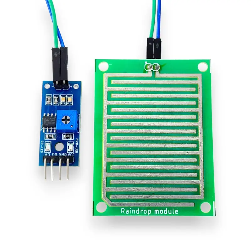 Raindrop Sensor Module | Water Drop Detection Sensor | Rain & Water Level Sensor For Arduino, Iot & Diy Projects 1