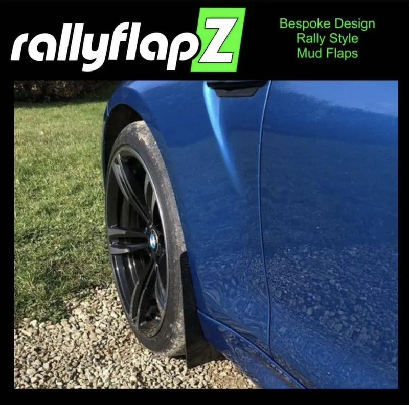 Rallyflapz Black Mudflaps For Bmw M2 & M2 Competition (2015-2021, F87) 1