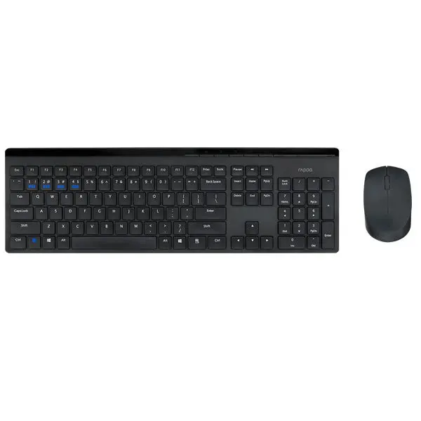 Rapoo 8110Mb Multi-Mode Wireless Combo - Black 1