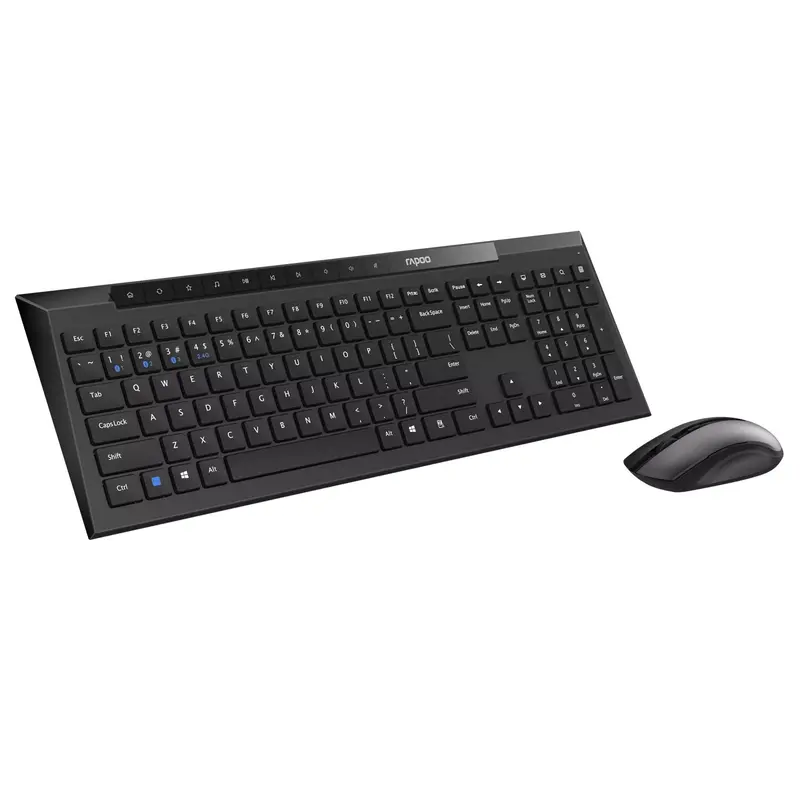 Rapoo 8210M Multimode Wireless Ultraslim Combo - Black 2
