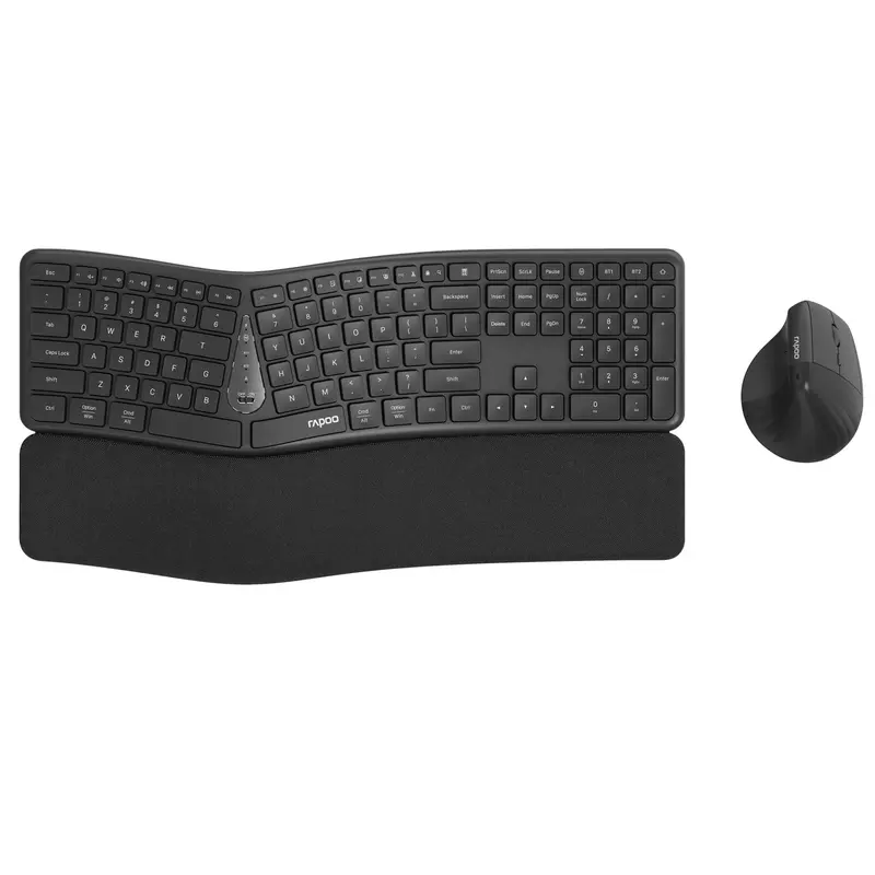 Rapoo 8810Me Ergonomic Multimode Wireless Keyboard And Mouse Combo 2