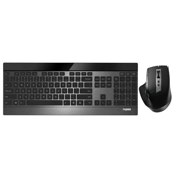 Rapoo 9900M Multimode Ultra Slim Combo - Black 1