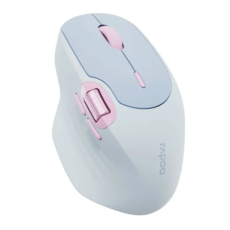 Rapoo Mt560 Multimode Rechargable Mouse - Blue Pink 1
