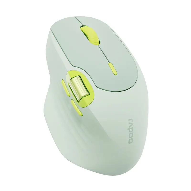 Rapoo Mt560 Multimode Rechargable Mouse - Green Yellow 1