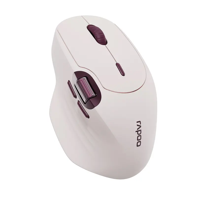Rapoo Mt560 Multimode Rechargable Mouse - Pink Aubergine 1