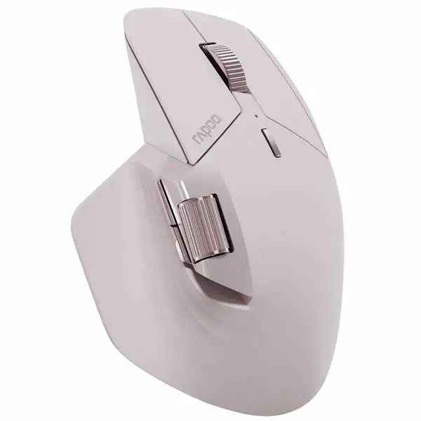 Rapoo Mt760m Multi-Mode Wireless Optical Mouse - Rose Pink 2