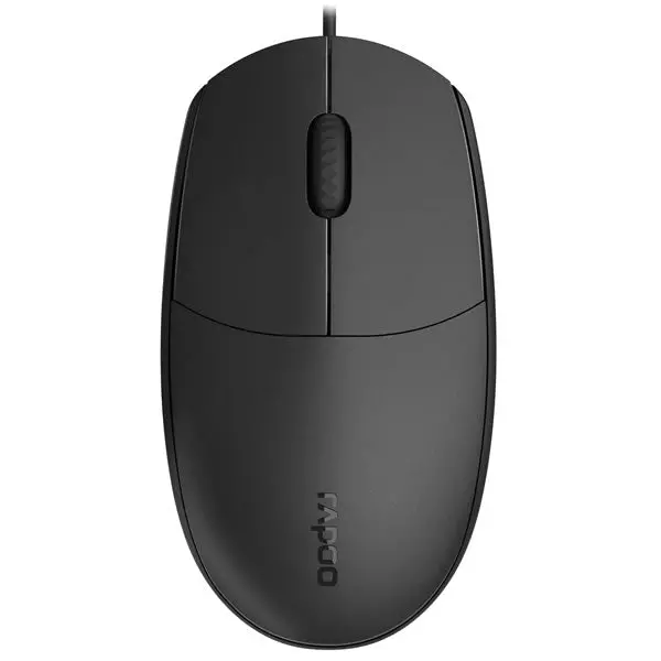 Rapoo N100 Wired Optical Mouse - Black 1