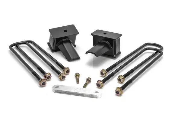 Readylift 4.0" Tall Flat Block (2-Pc Drive Shaft) 2017-2024 Ford F250 Super Duty 4Wd 1