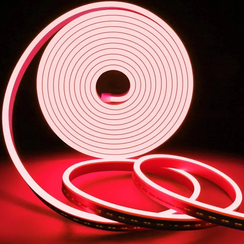Red 12V Dc Neon Led Strip Light 5 Meter | Flexible Neon Rope Light For Decorative & Architectural Lighting 1