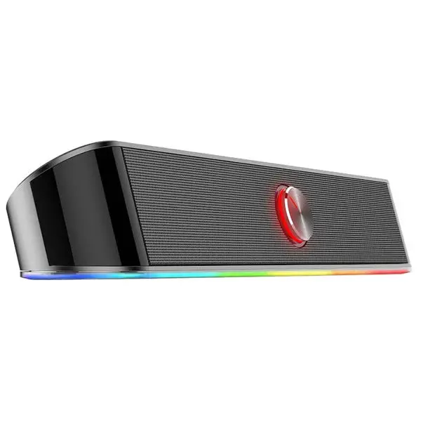 Redragon 2.0 Sound Bar Adiemus 2 X 3W Rgb Usb|Aux Pc Gaming Speaker – Black 1