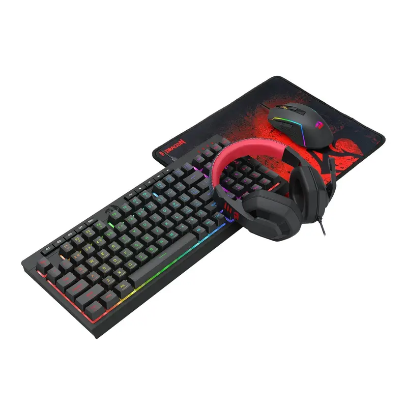 Redragon 4-In-1 Keyboard | Mouse | Mousepad | Headset Gaming Combo 2