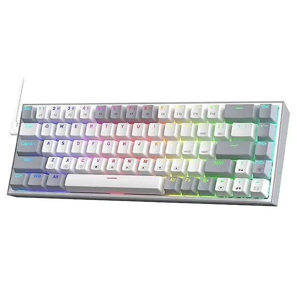 Redragon Caster Mechanical Wired Gaming Keyboard - White 1