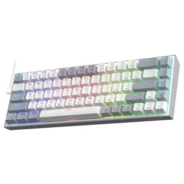 Redragon Caster Mechanical Wired Gaming Keyboard - White 2