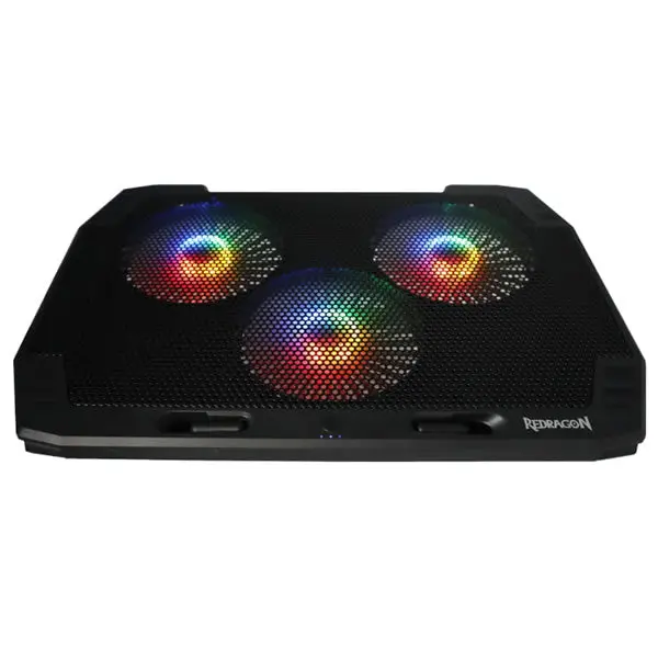 Redragon Dual Usb 3 Fan Rgb Gaming Notebook Stand With Dedicated Fan And Light Controller 1