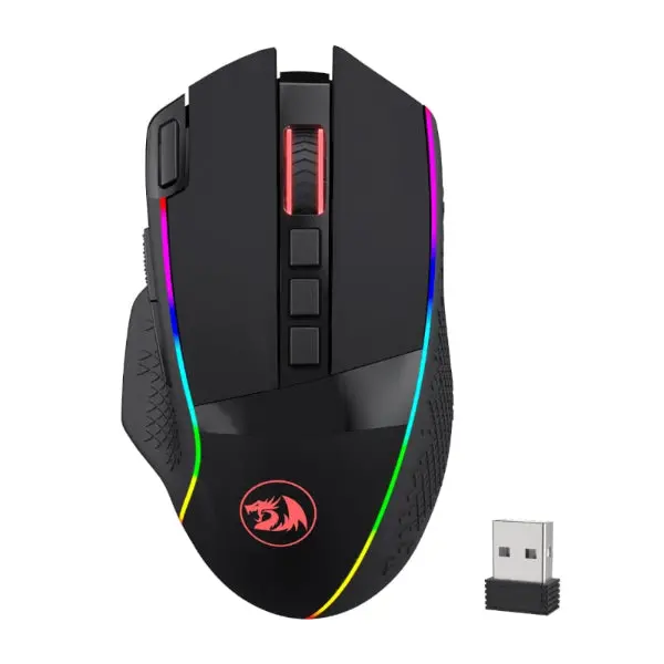 Redragon Enlightment 19000Dpi Rgb Wireless Gaming Mouse - Black 1