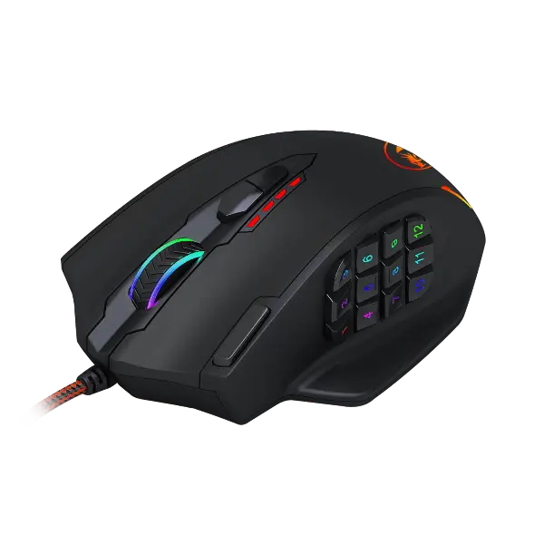 Redragon Impact 12400Dpi Mmo Gaming Mouse - Black 2