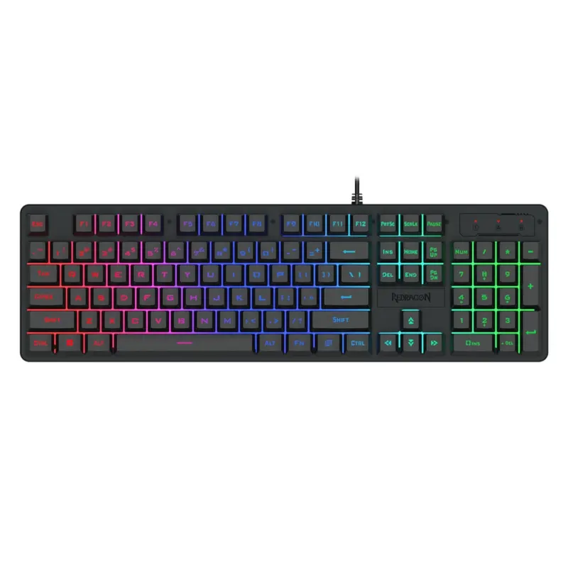 Redragon K521 Upgrade Rainbow Led 104-Key Membrane Gaming Keyboard 1