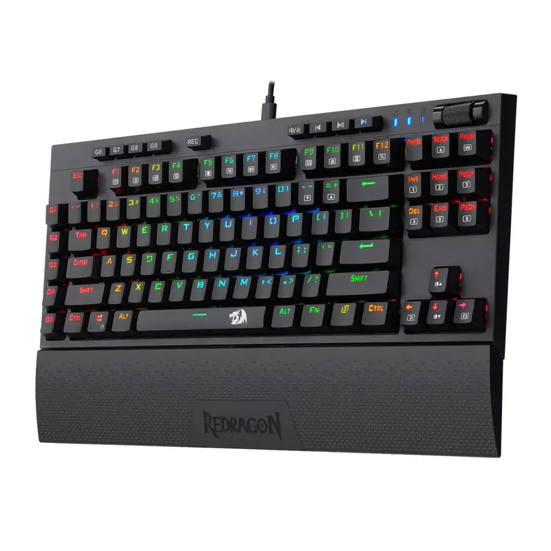 Redragon K588 Rgb Pro Broadsword Tkl Mechanical Wired Gaming Keyboard - Black 2