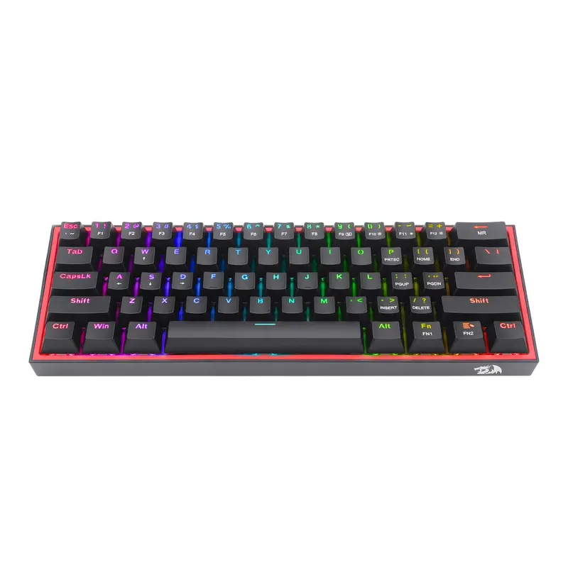 Redragon K616 Fizz Pro 61-Key Rgb Mechanical Gaming Keyboard – Black (60%, Rgb, Wireless/Wired, Hot-Swappable) 2