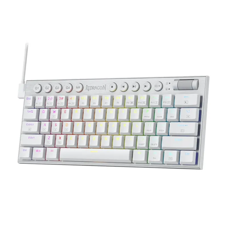 Redragon K632 Horus Mini 60% Rgb Wired Gaming Keyboard – White 2