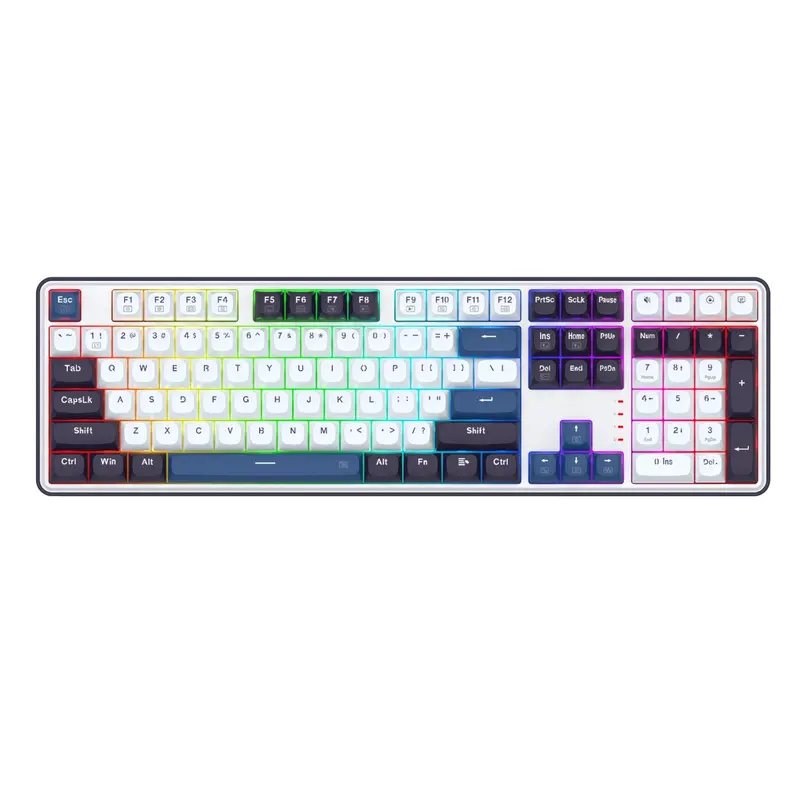 Redragon K689 Wyvern Rgb Wired Mechanical Keyboard - White/Black 1