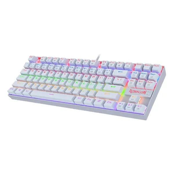 Redragon Kumara Mechanical 87 Key | Rgb Backlit Gaming Keyboard - White 2