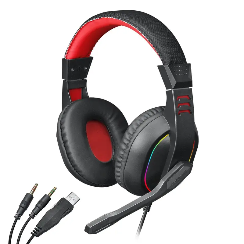 Redragon Over-Ear Ares Aux Rgb Gaming Headset - Black 1