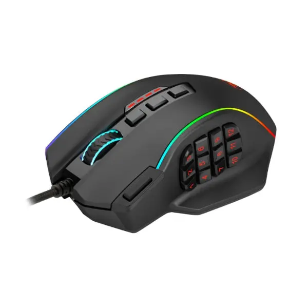 Redragon Perdiction 4 12400Dpi Rgb Mmo Ergo Gaming Mouse - Black 2