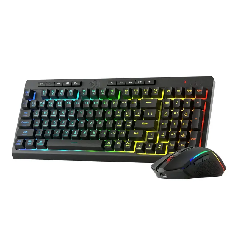 Redragon Rylo Pro S142 Tri-Mode Rgb Gaming Keyboard And Mouse Combo 1
