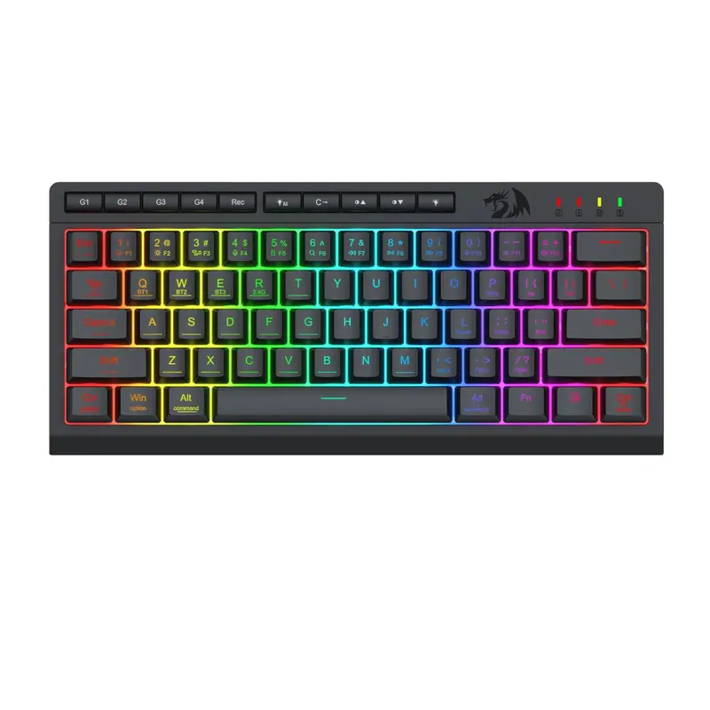 Redragon Shiva K522 Pro Rgb Wireless Gaming Keyboard- Black 1