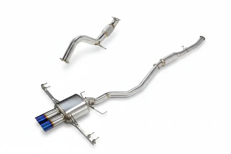 Remark Full Titanium Sport Touring Exhaust + Sus304 Front Overpipe 2023+ Honda Civic Type R (Fl5) 1
