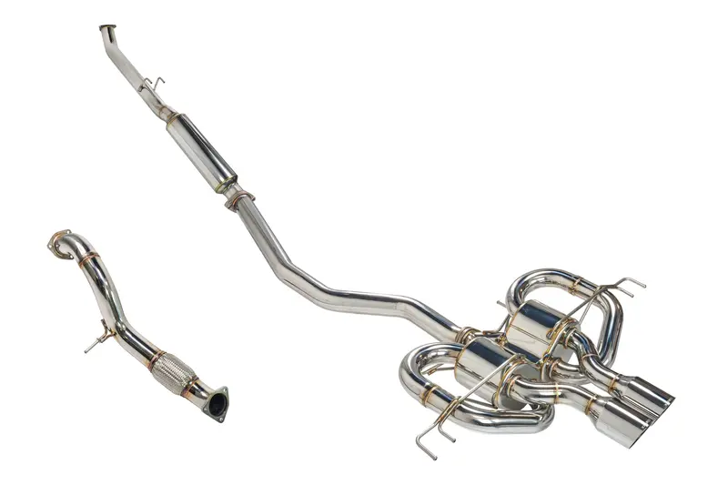 Remark Sports Touring (Link Loop) Catback + Front Pipe Exhaust System 2017-2021 Honda Civic Type R Fk8 1