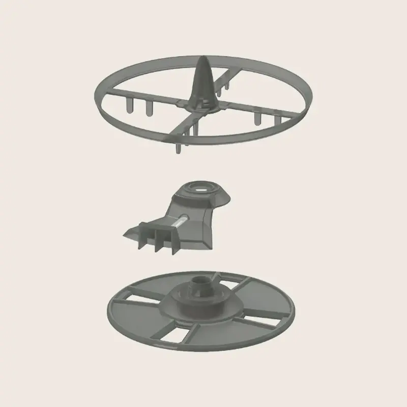 Replacement Stirring Wheel, Locking Cover, And Measuring Wheel Set For Formula Pro Advanced 1