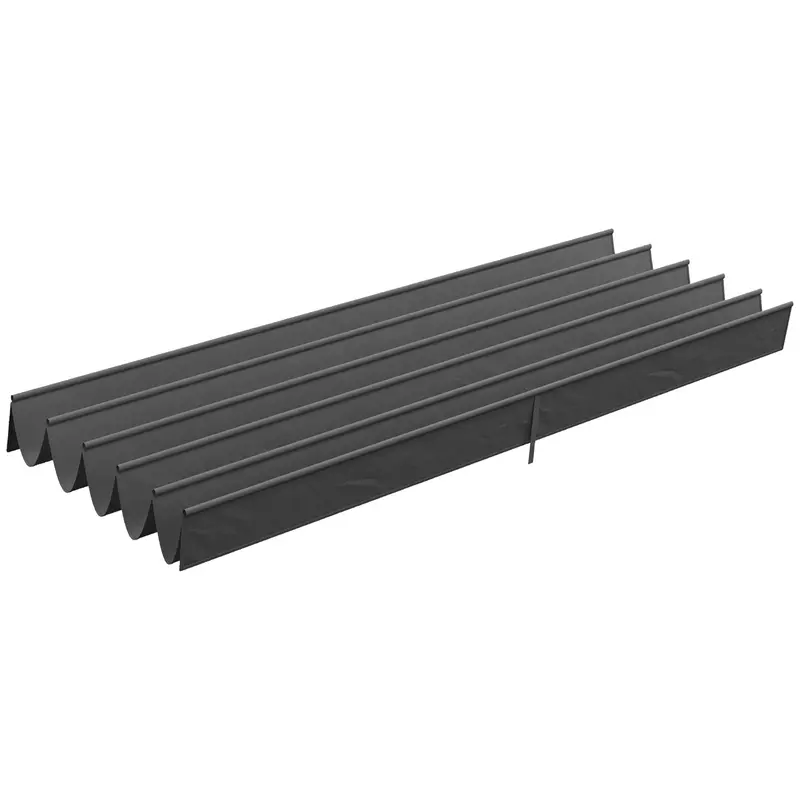 Retractable Replacement Pergola Canopy For 10' X 13' Pergola, Dark Grey 2