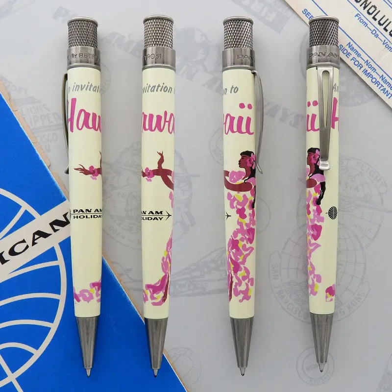 Retro 51 Pan Am Hawaii Poster Rollerball Pen 2