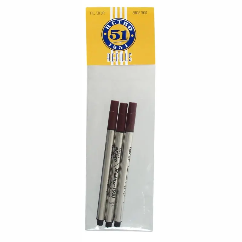 Retro 51 Tornado Capless Rollerball Refill (Set Of 3) 2
