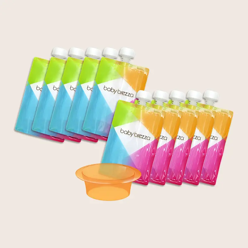Reusable Baby Food Pouches, 10 Pack 1
