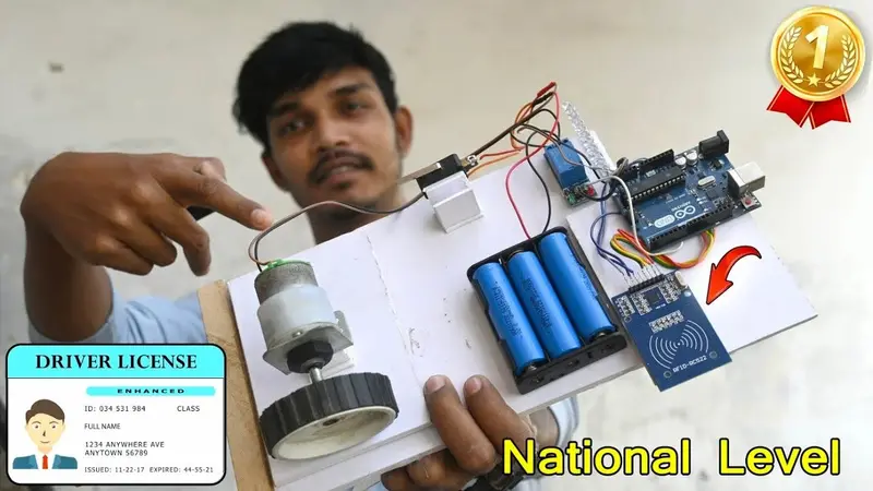 Rfid Scan Bike Start - Engine Locking System For Bike | Smart Vehicle Security Arduino Science Project 1