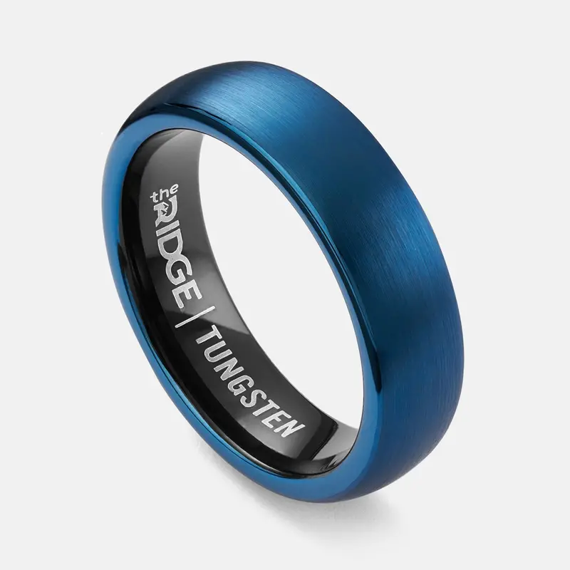 Ridge 6Mm Rounded Ring Set - Alpine Navy 1