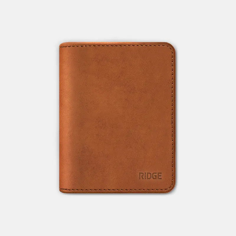 Ridge Bifold - Tobacco Brown Leather 1