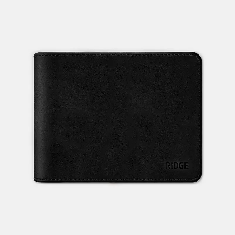 Ridge Billfold - Midnight Black Leather 1