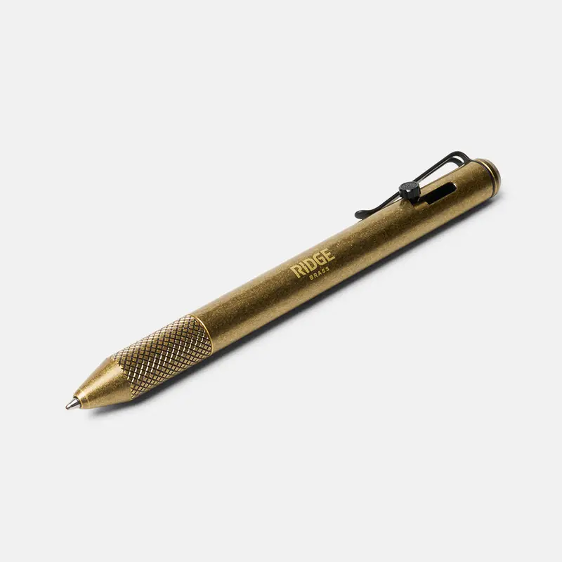 Ridge Bolt Action Pen - Brass 1