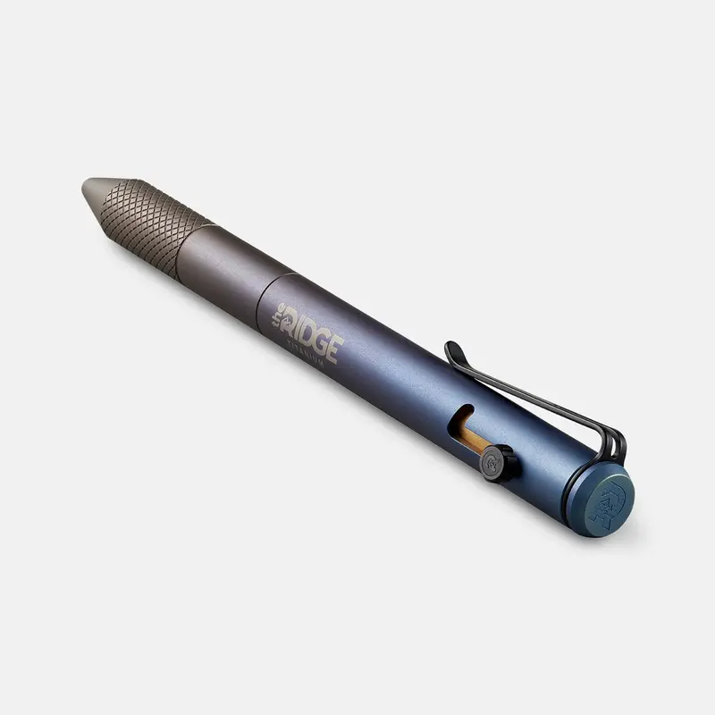 Ridge Bolt Action Pen - Burnt Titanium 2