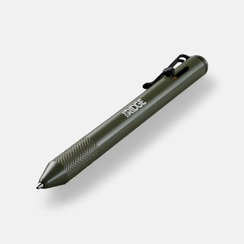 Ridge Bolt Action Pen - Matte Olive 1
