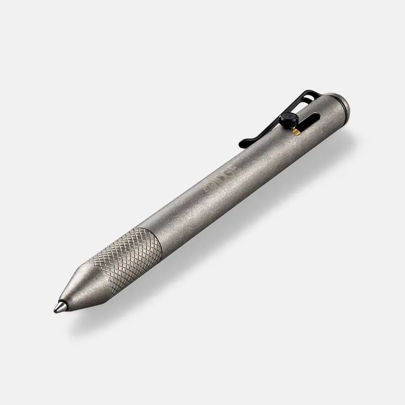 Ridge Bolt Action Pen - Stonewashed Titanium 1