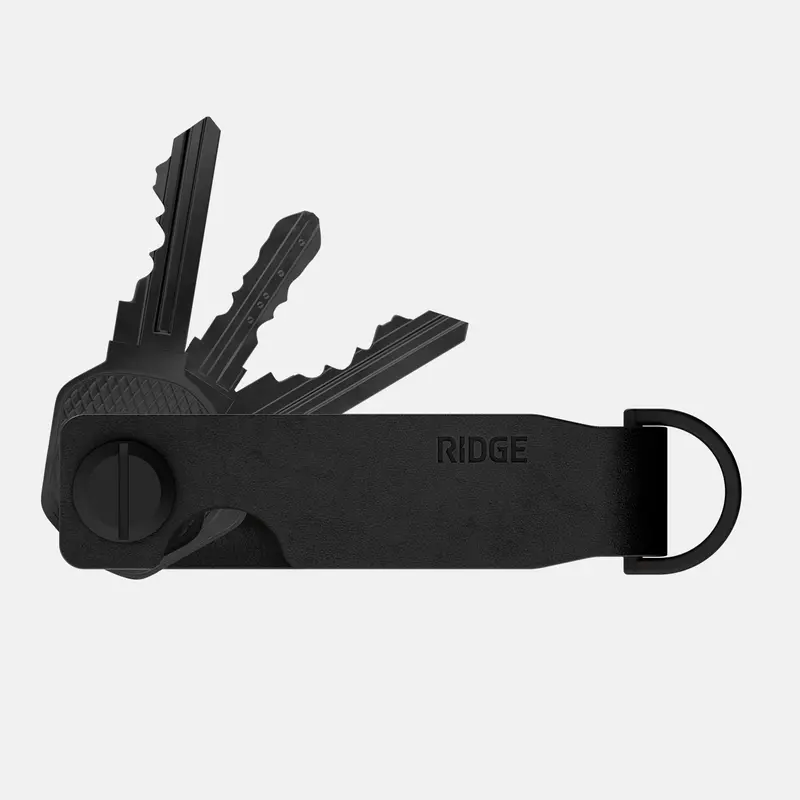 Ridge Keycase - Midnight Black Leather 2