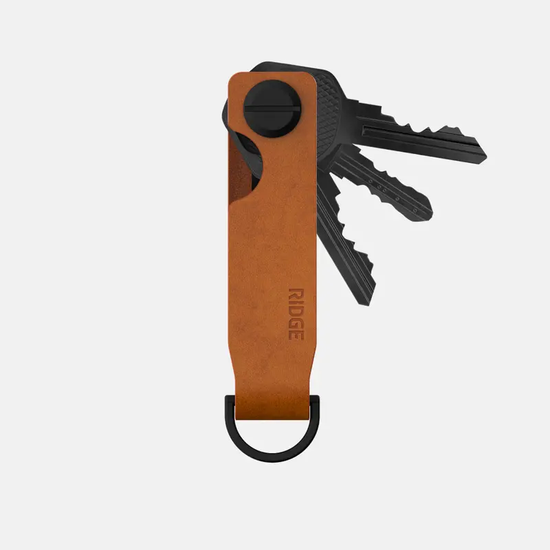 Ridge Keycase - Tobacco Brown Leather 1