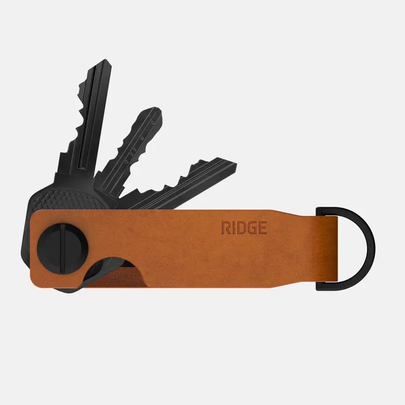 Ridge Keycase - Tobacco Brown Leather 2