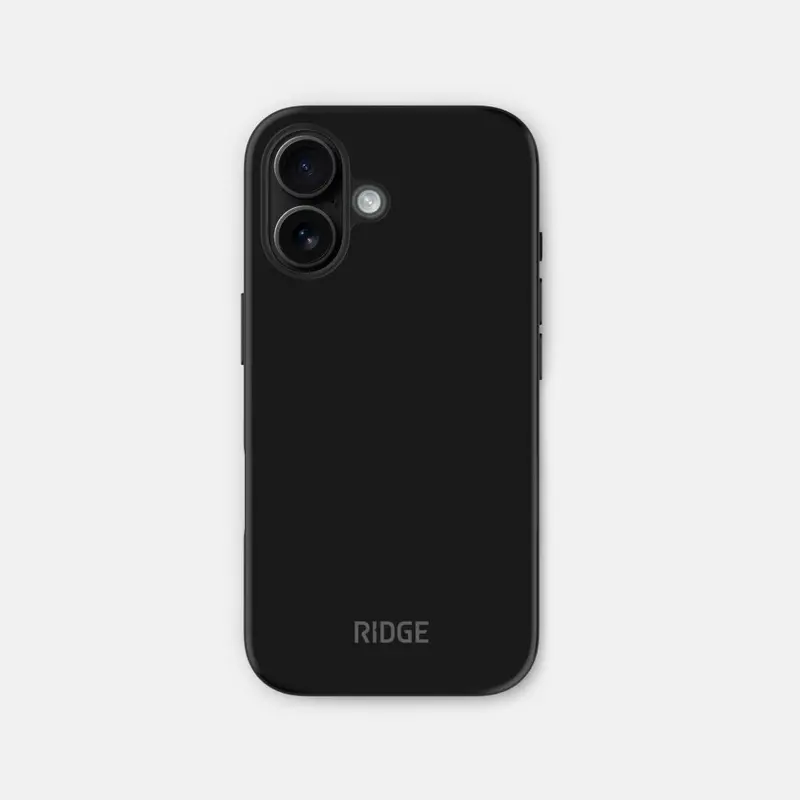 Ridge Phone Case - Matte Black - Iphone 16 1
